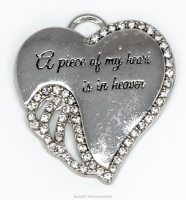 A piece of my heart is in heaven | Zilver